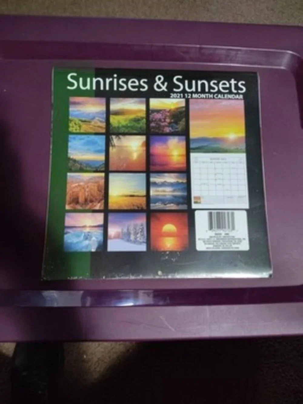 Sunrises & Sunsets 2021 12 - Month Wall Calendar